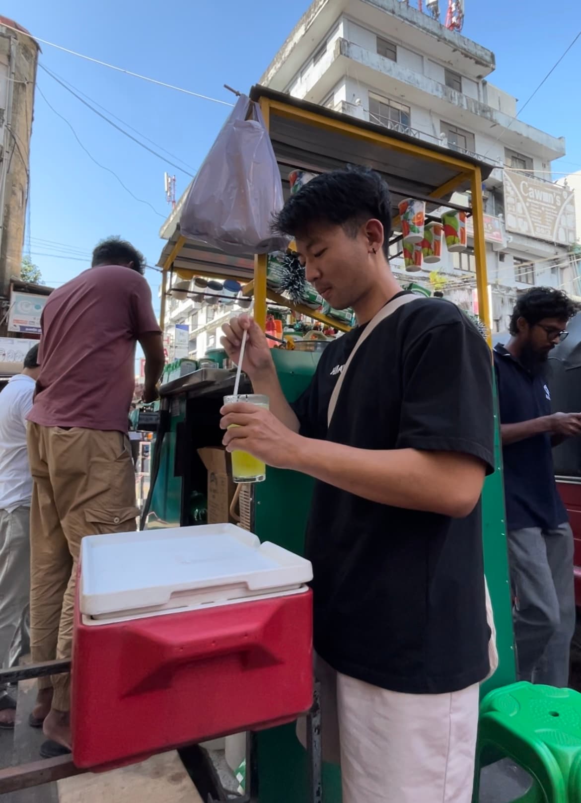 Try some drink from the street